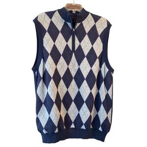 GREG Norman Lined Golf Vest Sweater Size Large